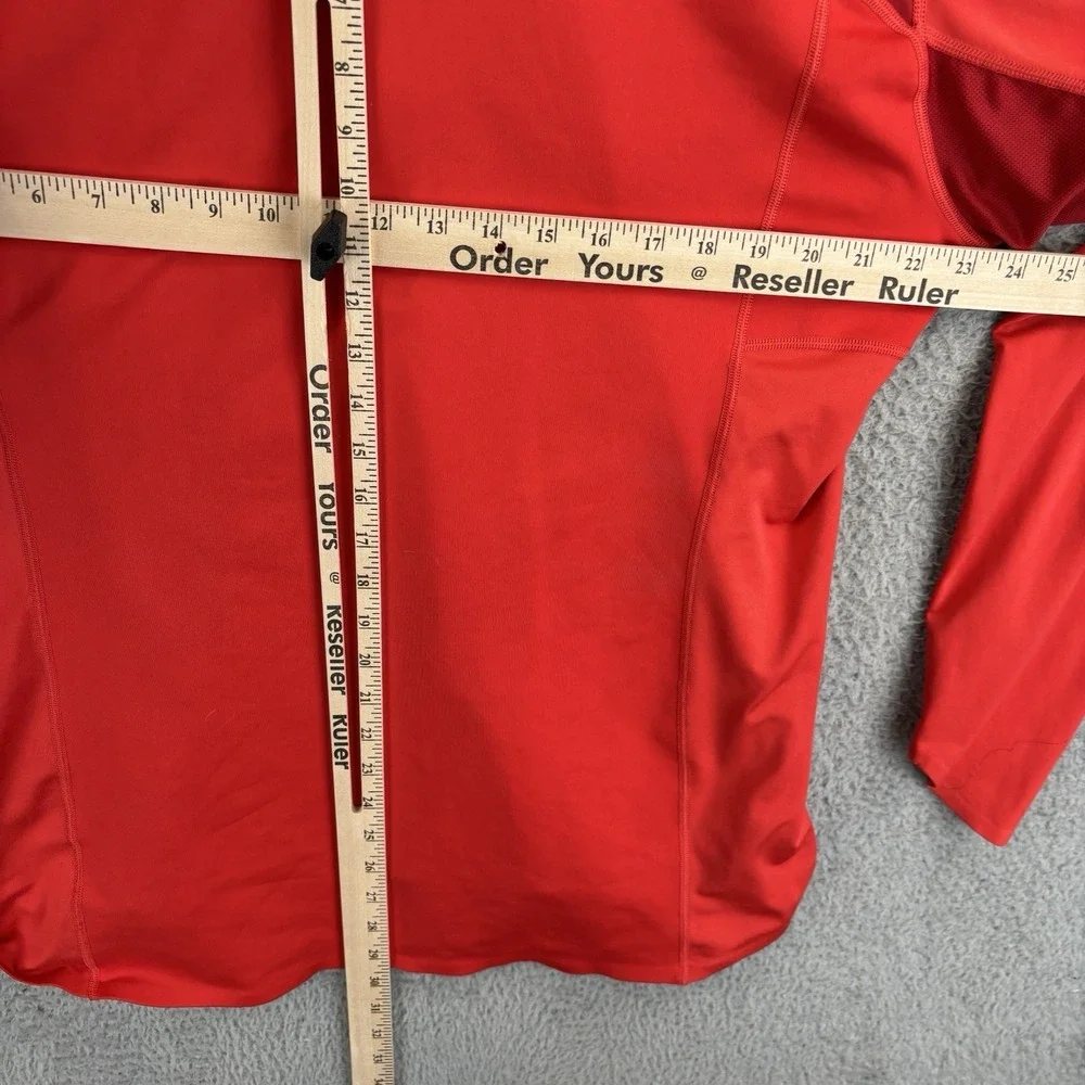Nike Golf Tiger Woods Shirt Mens Large Red 1/2 Zip Pullover